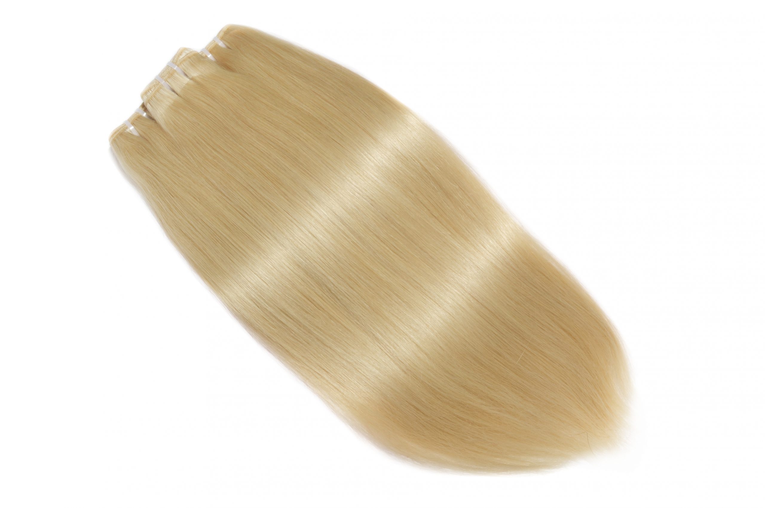 European Blonde Straight Hair Extensions - wide 1